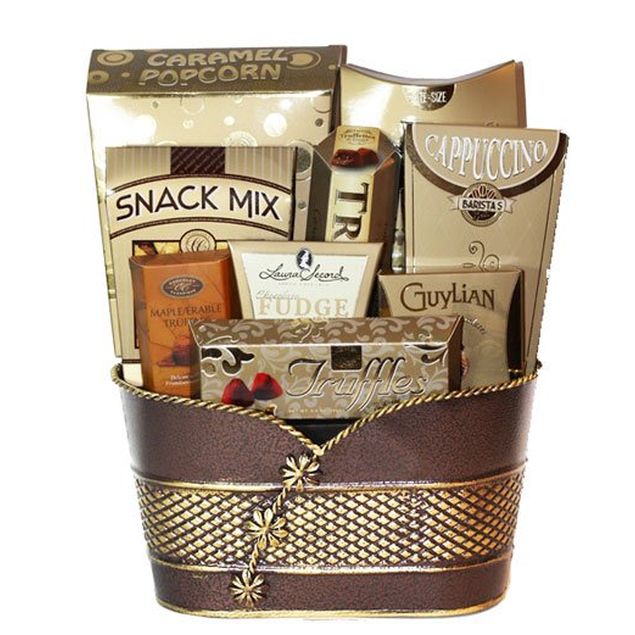 Golden Treat Basket | Canadian Gift Basket Delivery